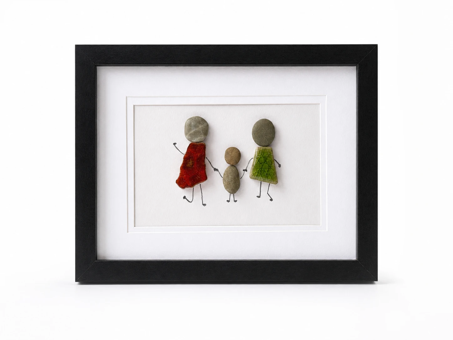 Hanging sea glass ornaments handcrafted wall art